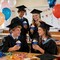 2026 Graduation Decorations Kit - Class of 2026 Congrats Grad Party Pack with Paper Ice Cream - Snack Cups for 50 Guests, for Graduation Party Supplies(Blue and Black)